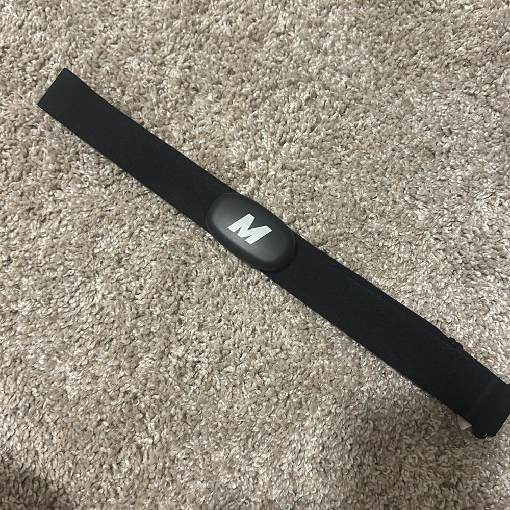 Mirror heart rate monitor belt